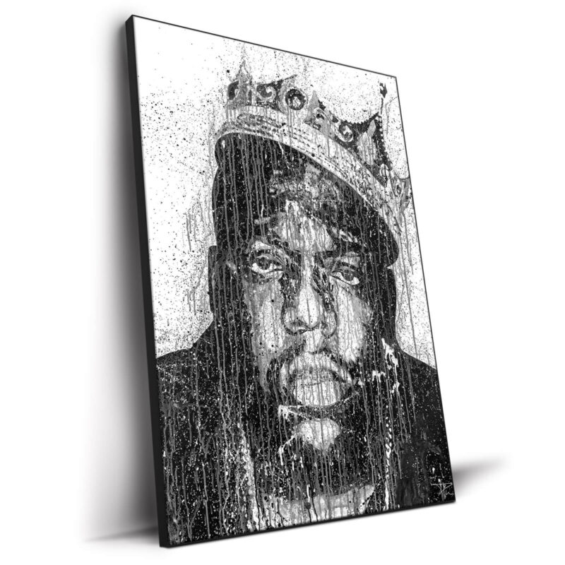 Biggie Drip Black and White Wall Decor by P Muir Art