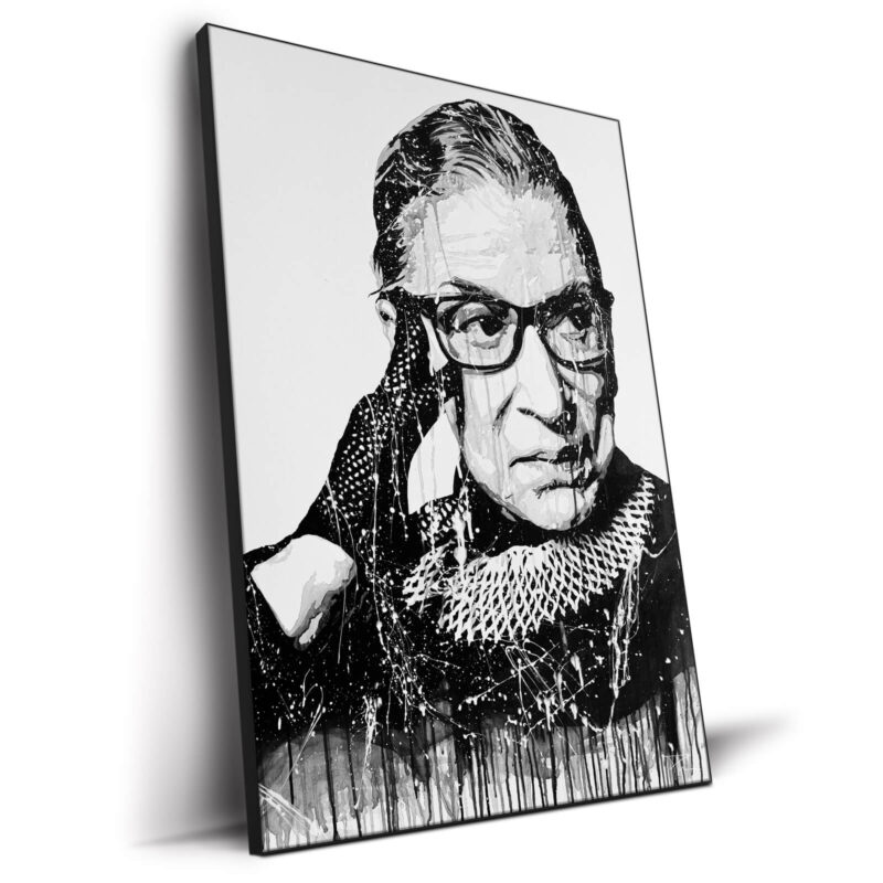 RBG Black and White Wall Decor by P Muir Art
