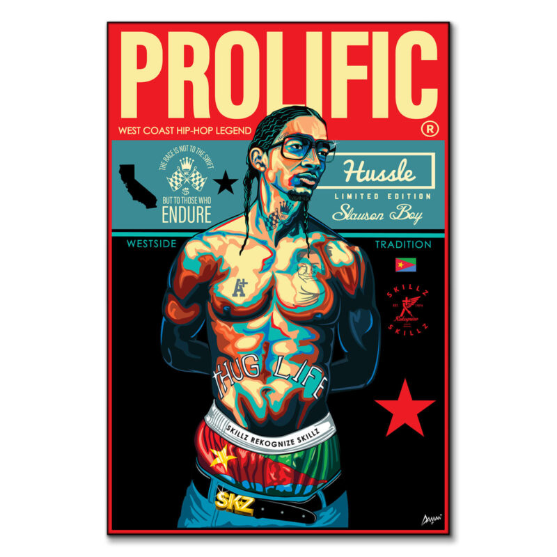 Prolific Hussle Vibrant Wall Art by Kelley Jackson