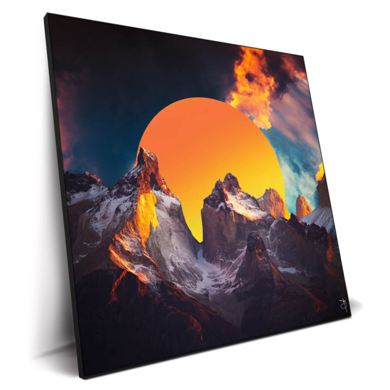 Fire Vibrant Wall Decor by BambashkART