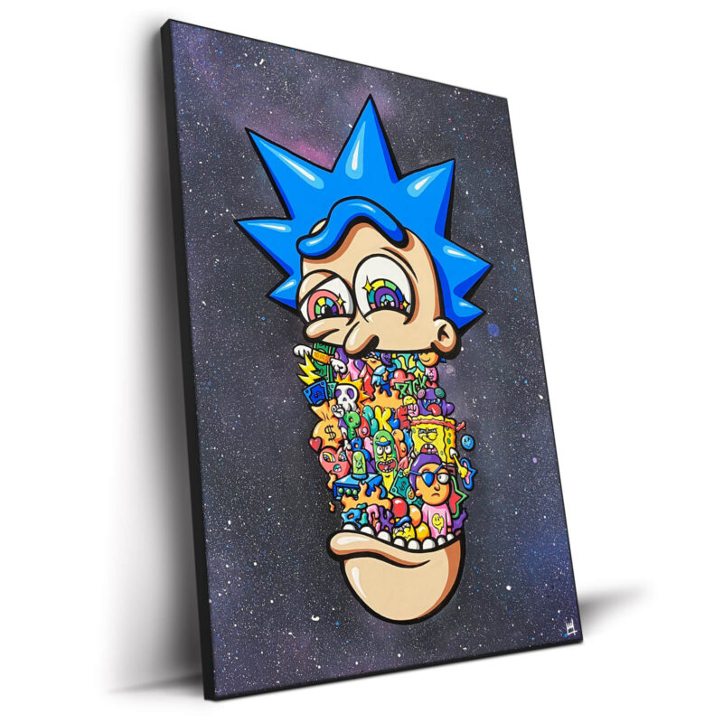 Space Rick Vibrant Wall Decor by Wegs.Art