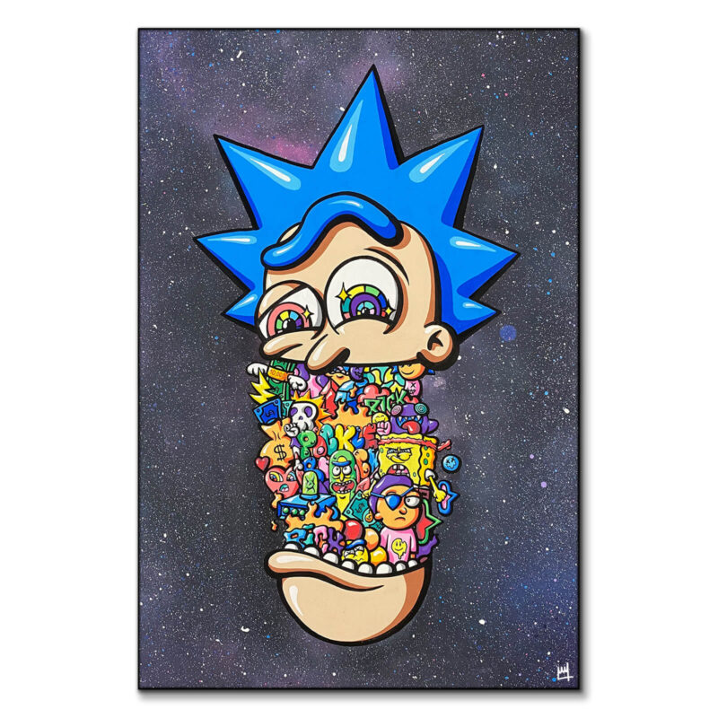 Space Rick Vibrant Wall Art by Wegs.Art