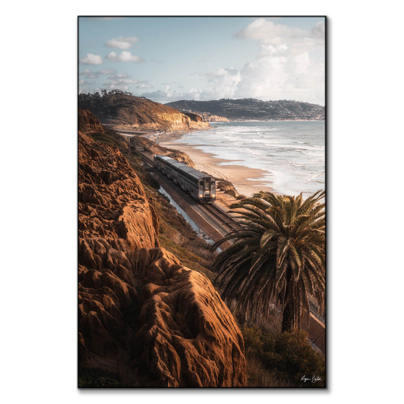 Beach Commute Warm Wall Art by Ryan Ditch