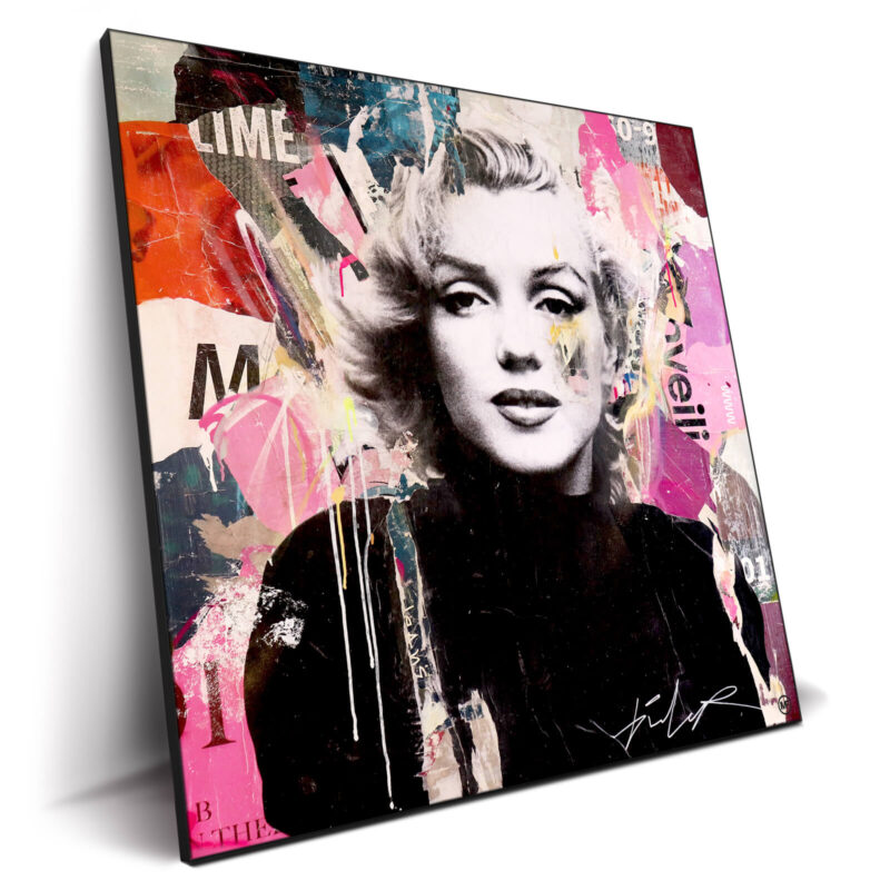 Marilyn Monroe Collage Vibrant Wall Decor by Michiel Folkers