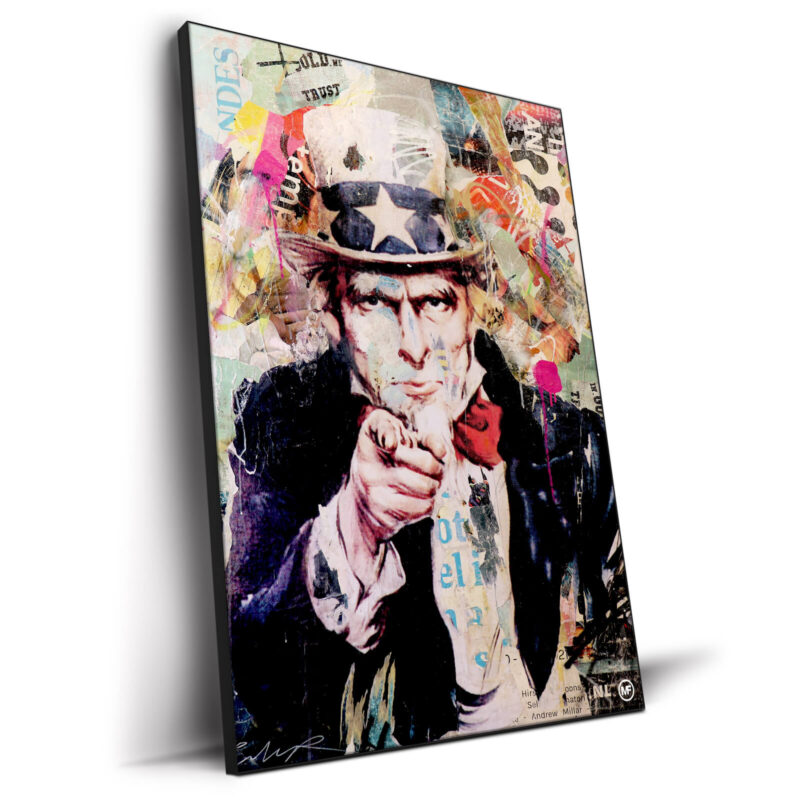 Uncle Sam Vibrant Wall Decor by Michiel Folkers