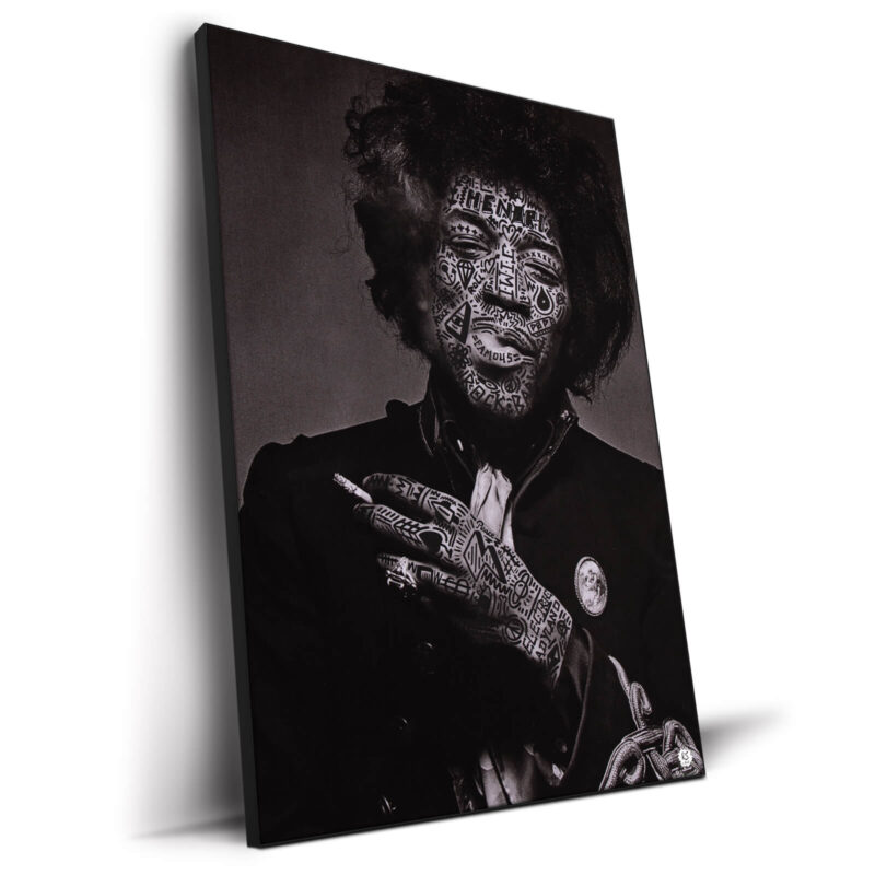 Jimi Black and White Wall Decor by RS Artist