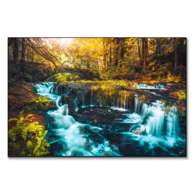 artwork waterfall nature print decor oversized