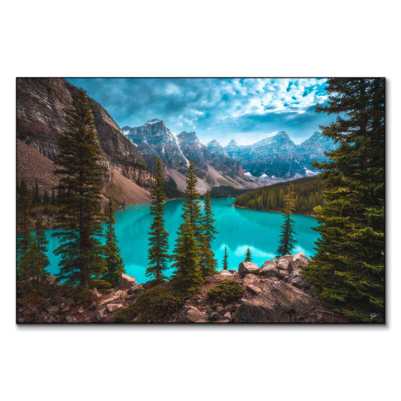 Lakeside Serenity Warm Wall Art by Zach Doehler
