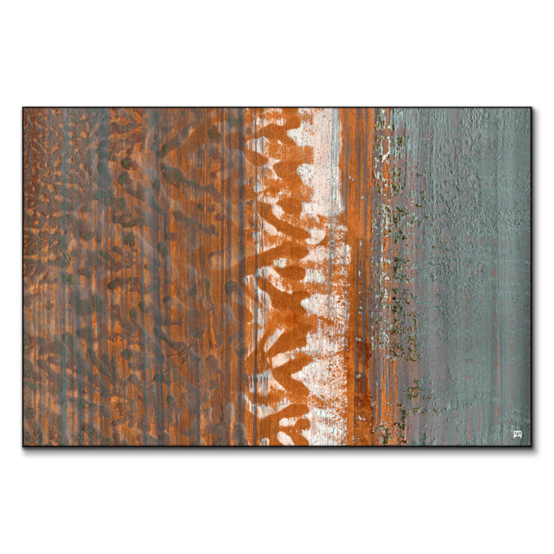Old Wall Orange Wall Art by Jared Hankins