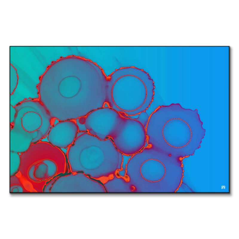 Ink Drip Red Wall Art by Jared Hankins