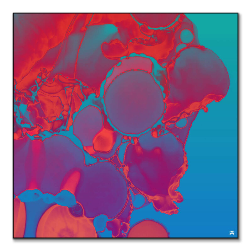 Red and Blue Red Wall Art by Jared Hankins