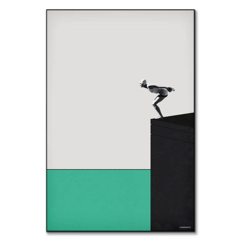 Dive into the Minimal Cool Wall Art by Underdott