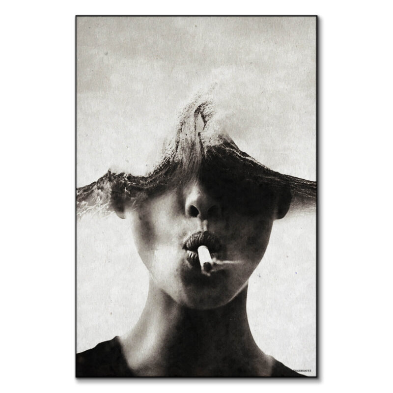 The Sound of Waves Black and White Wall Art by Underdott