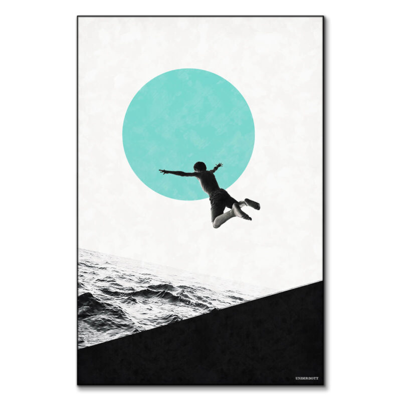 Don't Think, Jump Cool Wall Art by Underdott