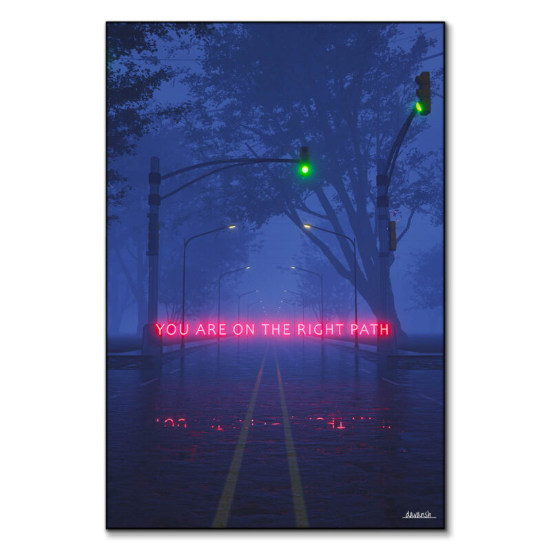 Keep Walking Dark Wall Art by Davansh Atry