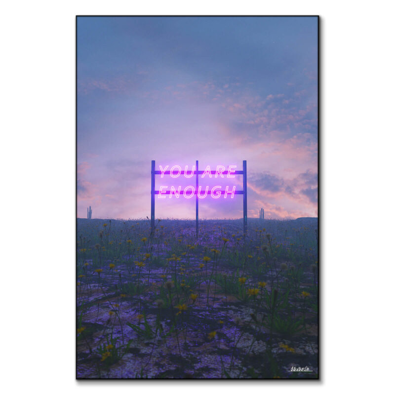 Be Unapologetic Purple Wall Art by Davansh Atry