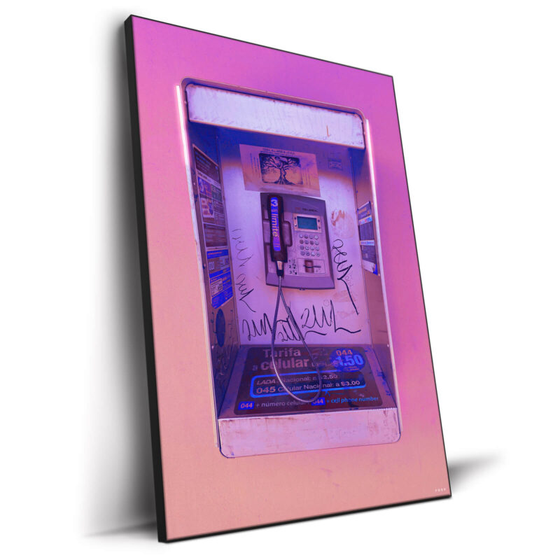 Kiss Me Through The Phone Vibrant Wall Decor by Nick Ford