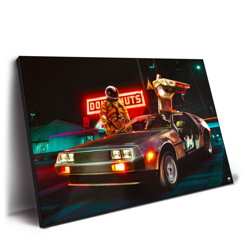 Retro Astronaut Dark Wall Decor by Seamless