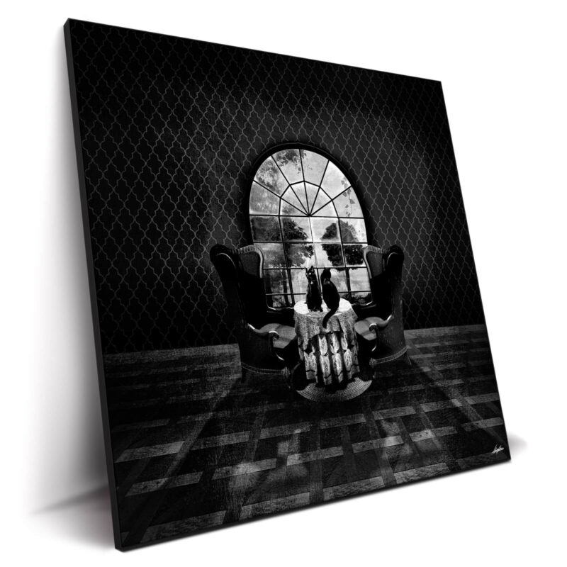 Vintage Room Skull Black and White Wall Decor by Ali Gulec