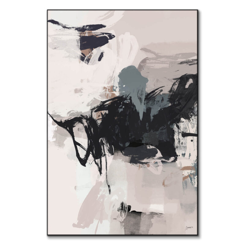 Benign Interaction Black and White Wall Art by Artur Chen