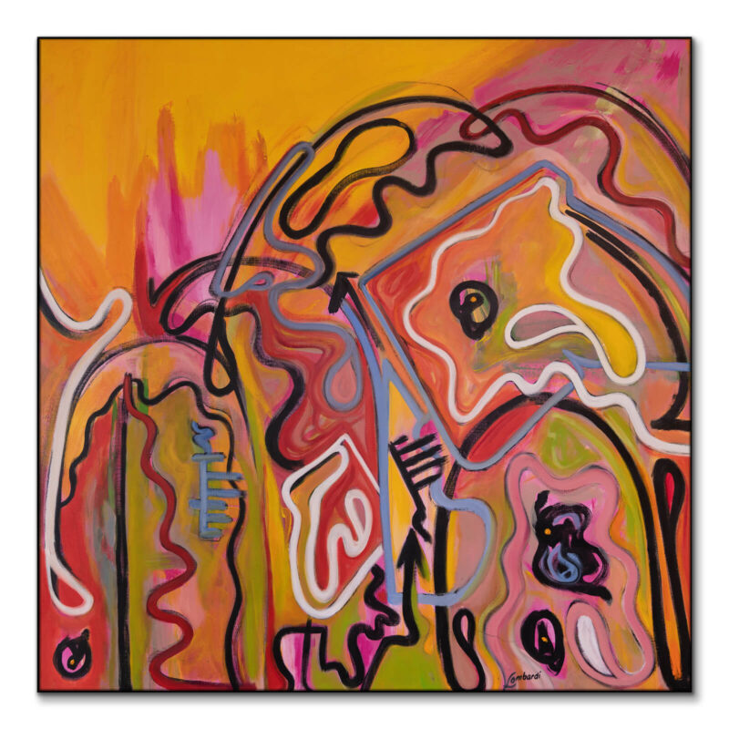 Happy Trails Orange Wall Art by Bob Lombardi