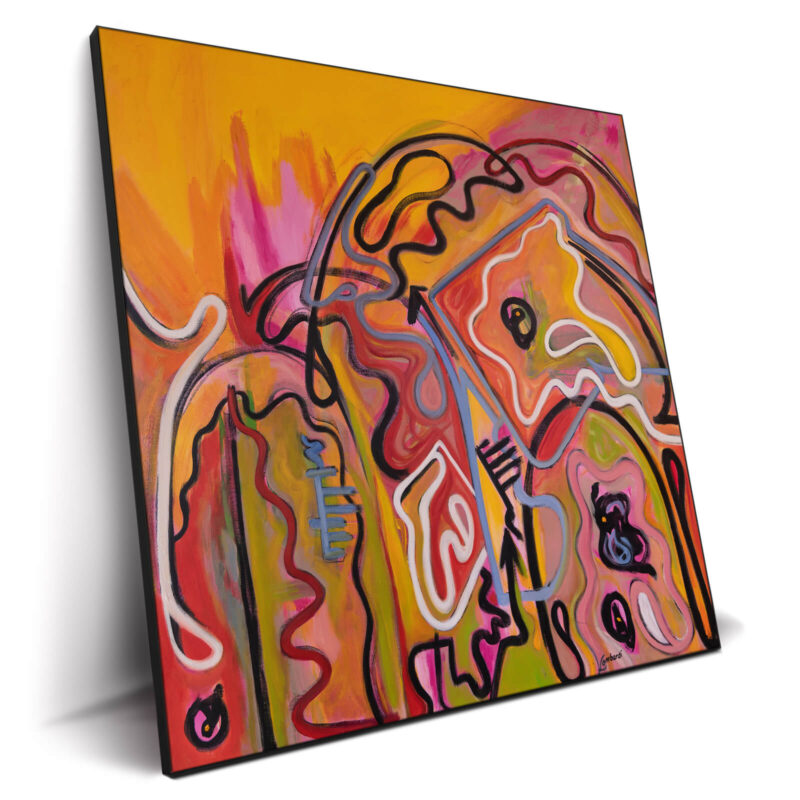 Happy Trails Orange Wall Decor by Bob Lombardi