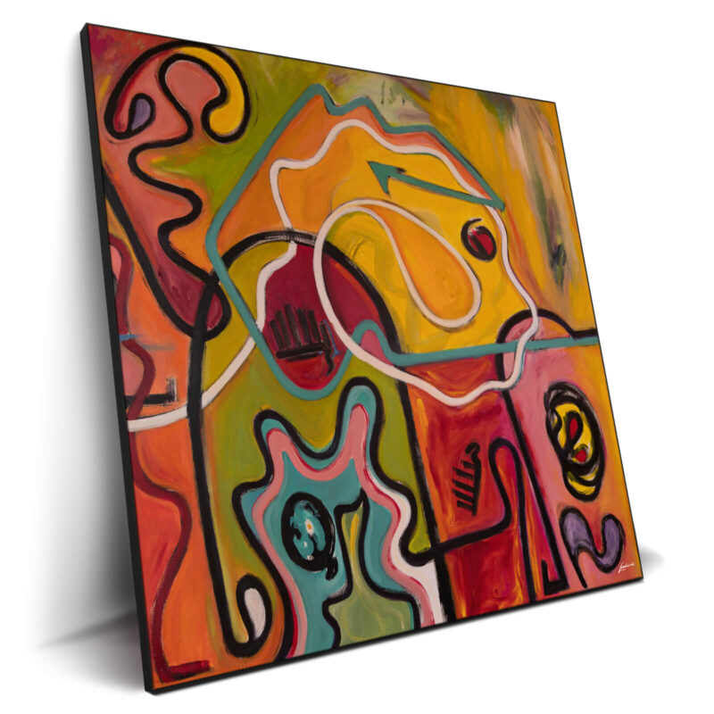 Happy Trails 2 Orange Wall Decor by Bob Lombardi