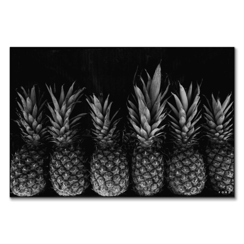 Pineapple Express Black and White Wall Art by Nick Ford