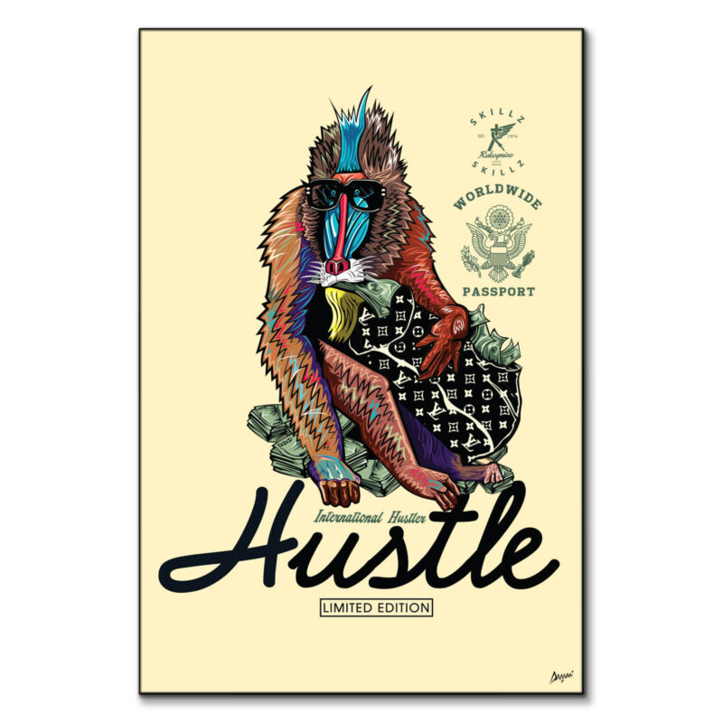Hustle Mammal Vibrant Wall Art by Kelley Jackson