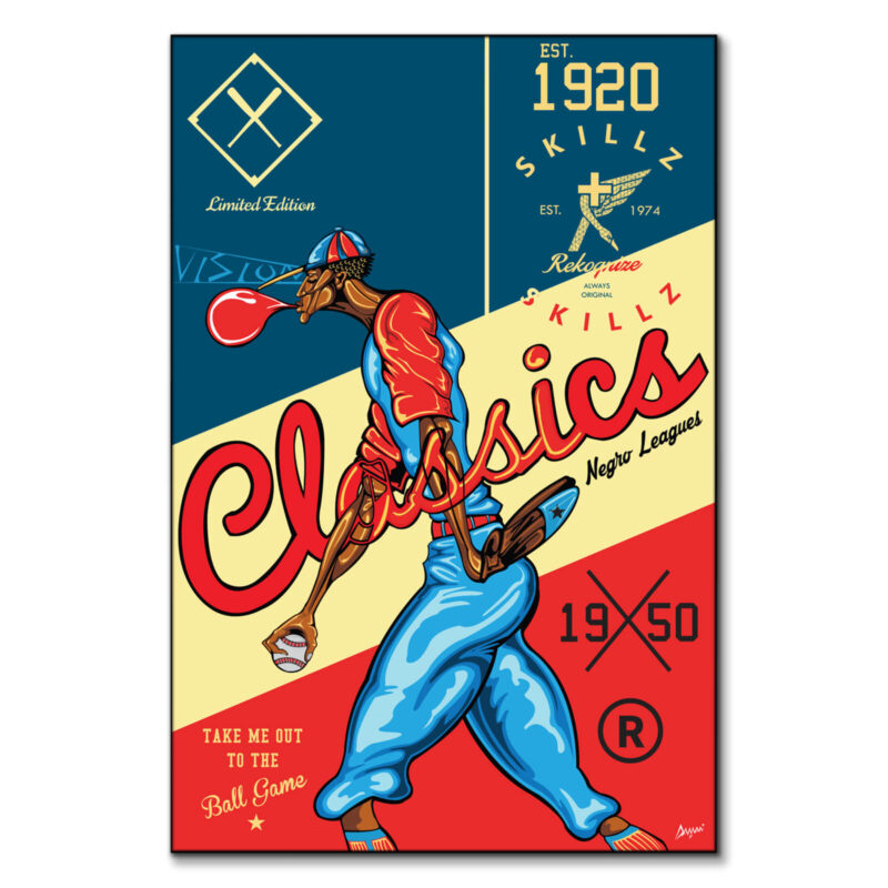 League Swag Vibrant Wall Art by Kelley Jackson