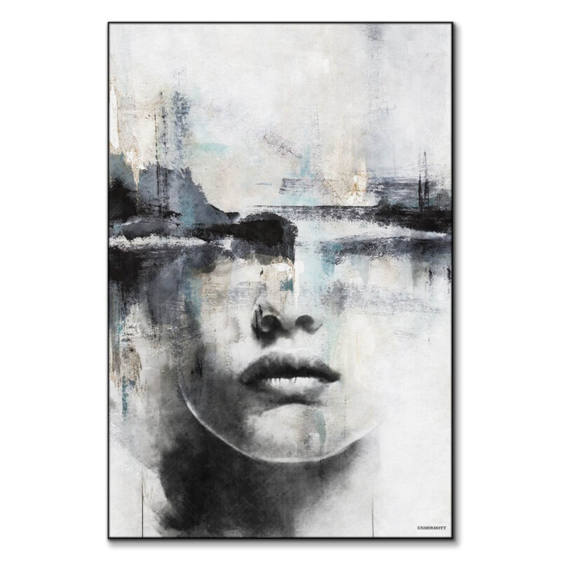 Abstract Harmony Black and White Wall Art by Underdott