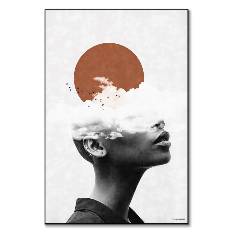 I Want to Fly Away Black and White Wall Art by Underdott