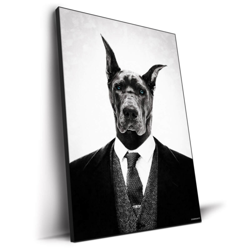 Black Dog Black and White Wall Decor by Underdott