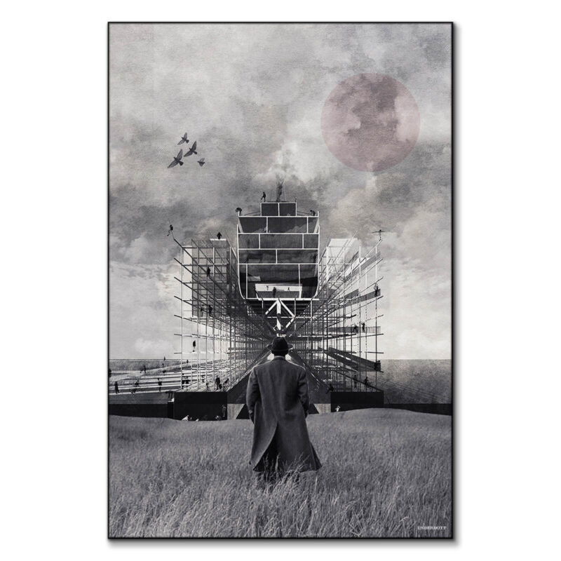 New Point of View Black and White Wall Art by Underdott