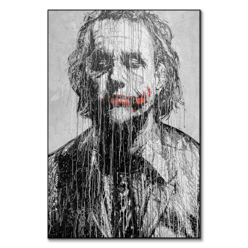 Joker Black and White Wall Art by P Muir Art