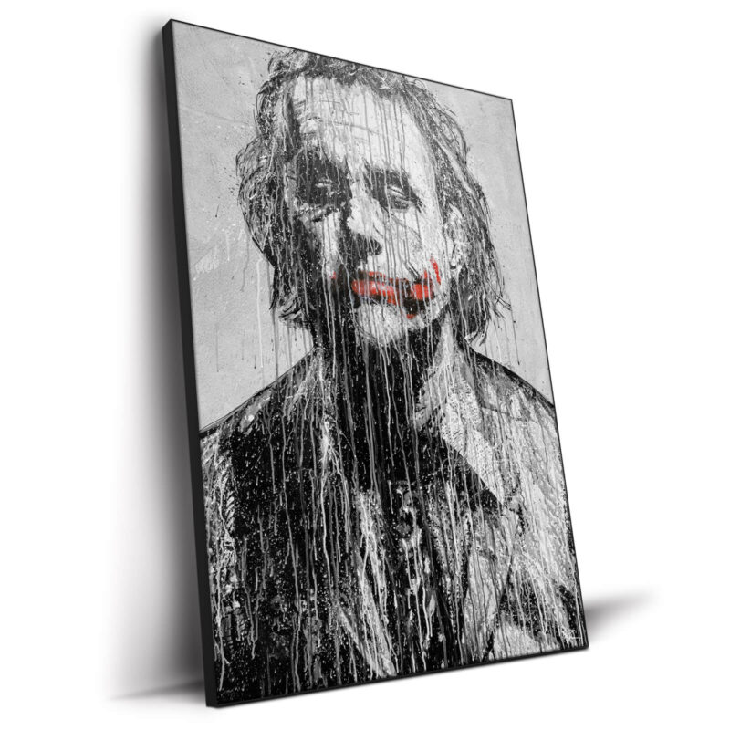 Joker Black and White Wall Decor by P Muir Art