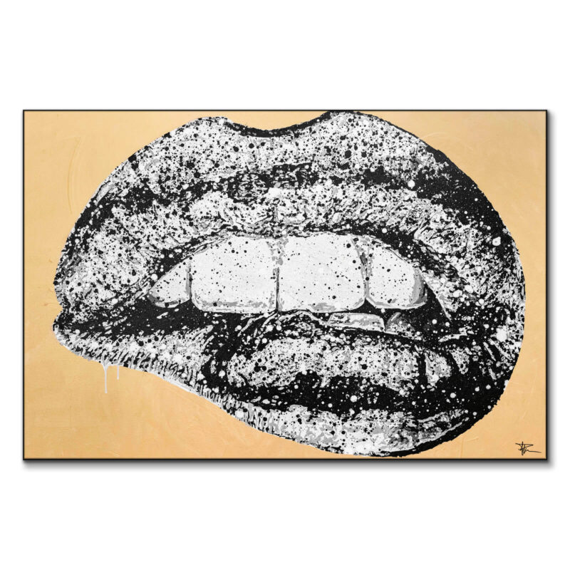 Iron Drip Yellow Wall Art by P Muir Art