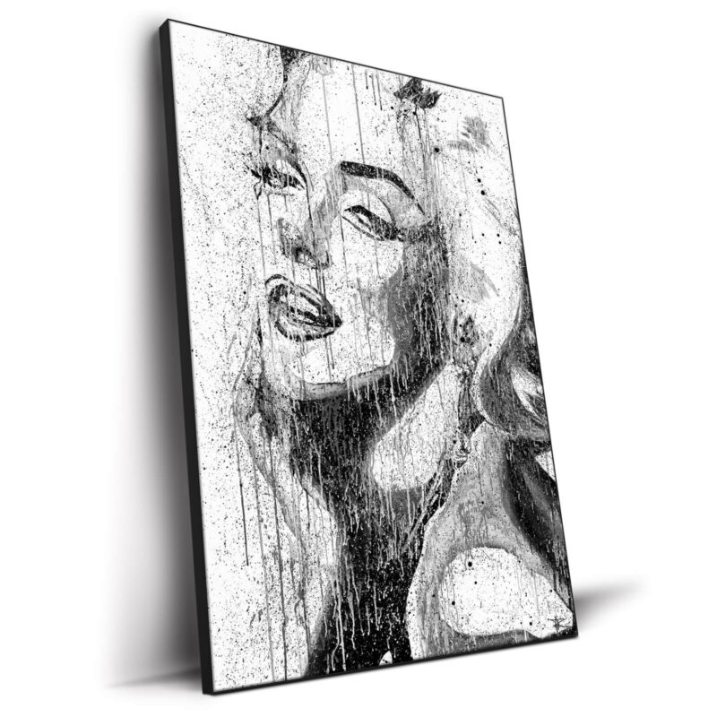 Marilyn Drip Black and White Wall Decor by P Muir Art