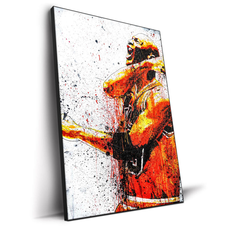 MJ Red Wall Decor by P Muir Art