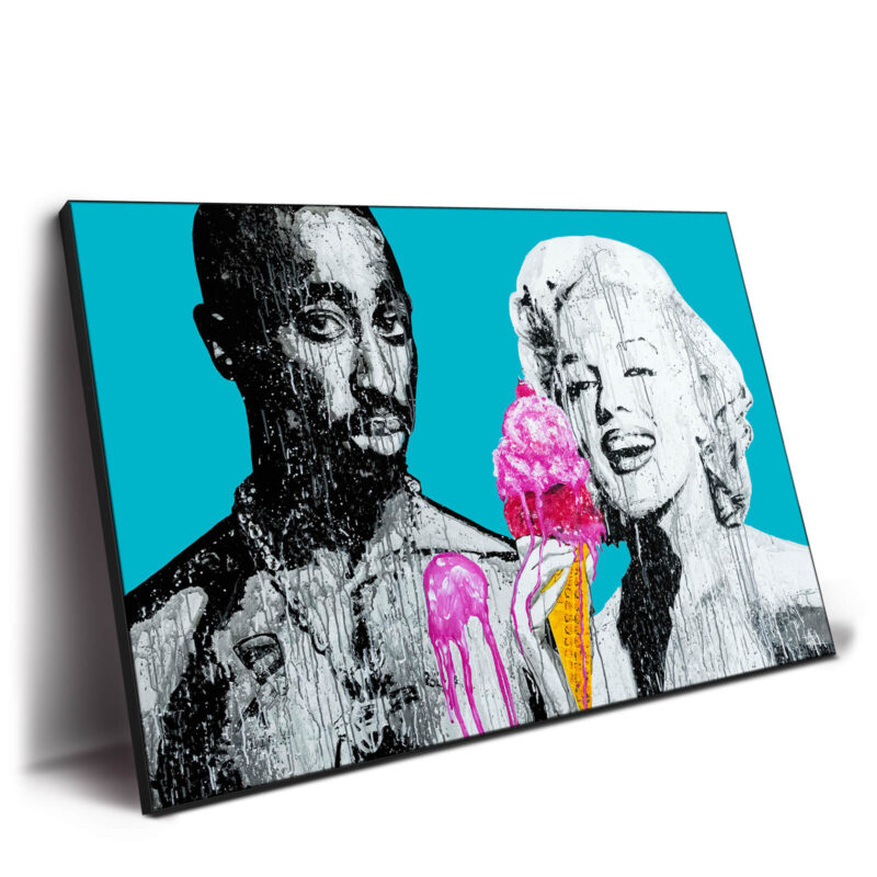 Tupac and Marilyn Vibrant Wall Decor by P Muir Art