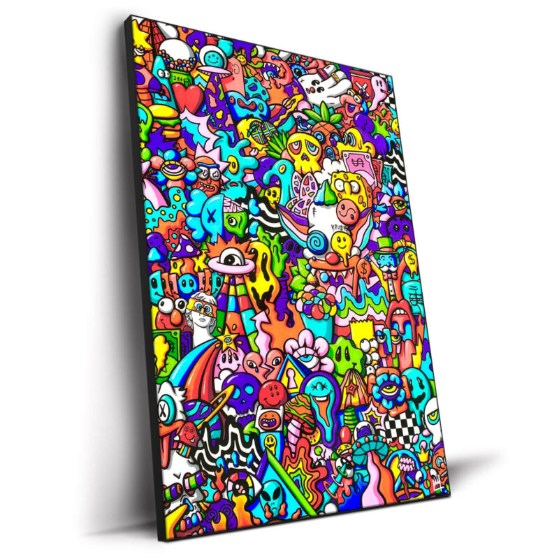 Trippy World Vibrant Wall Decor by Wegs.Art