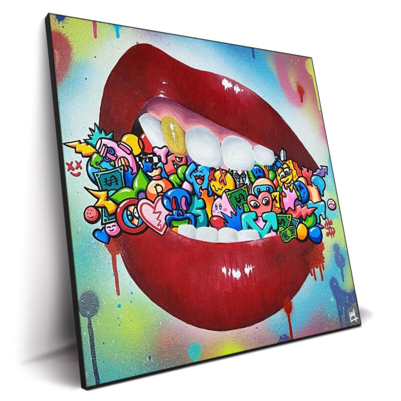 Bite Me Colorful Wall Decor by Wegs.Art