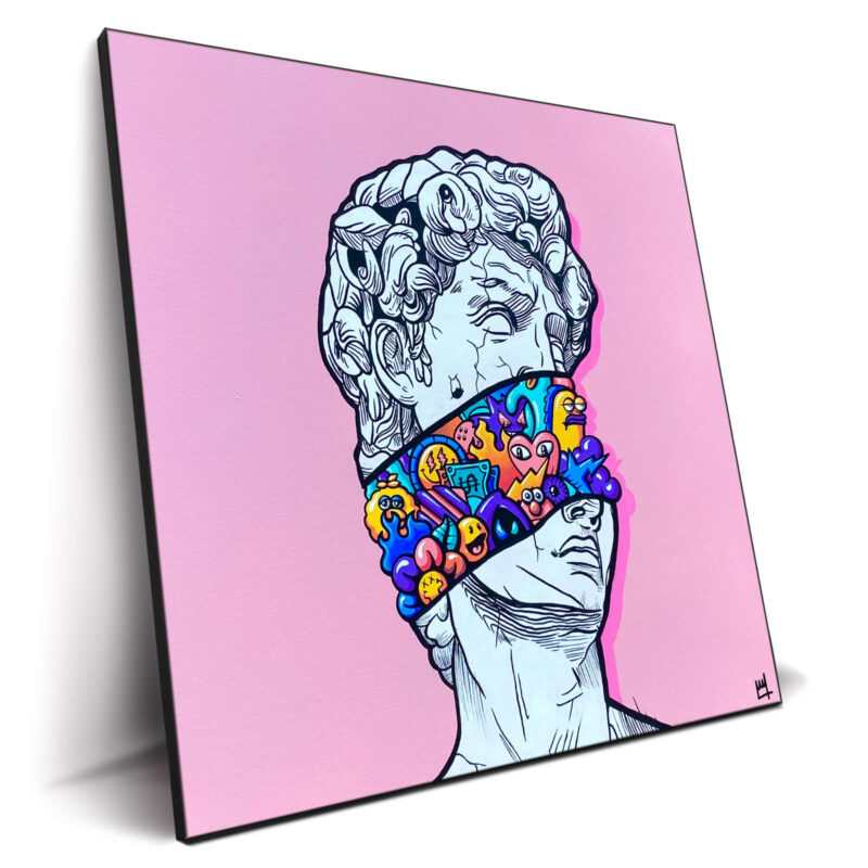 Exploring the Statue of David Vibrant Wall Decor by Wegs.Art