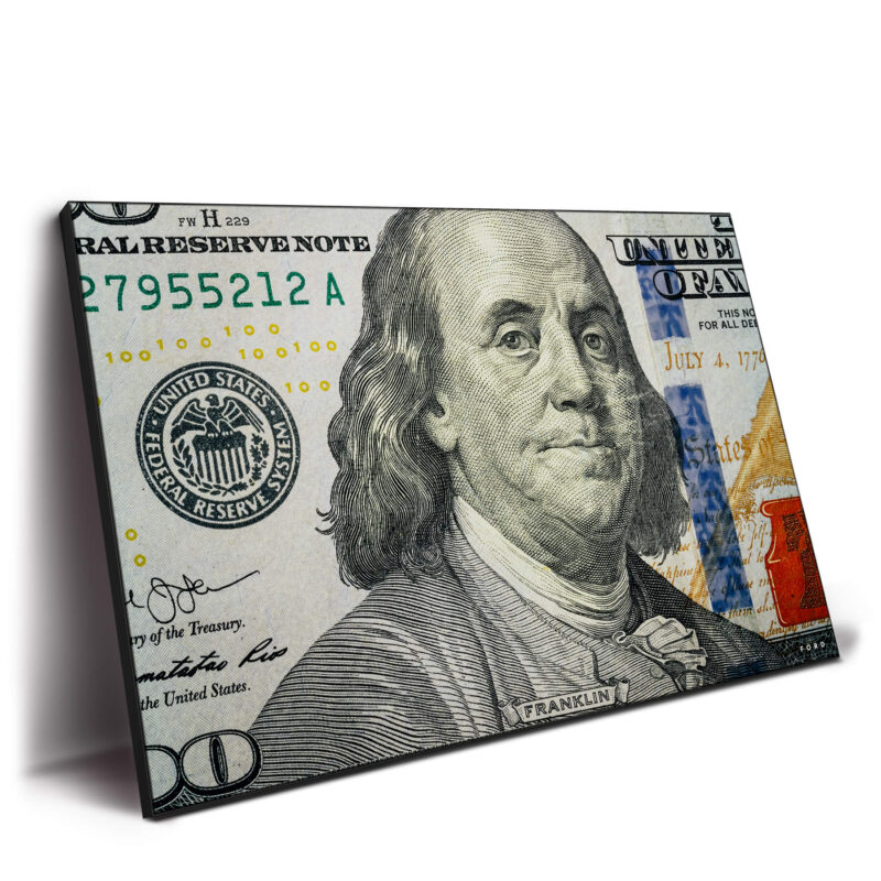 Ben Franklin Green Wall Decor by Nick Ford