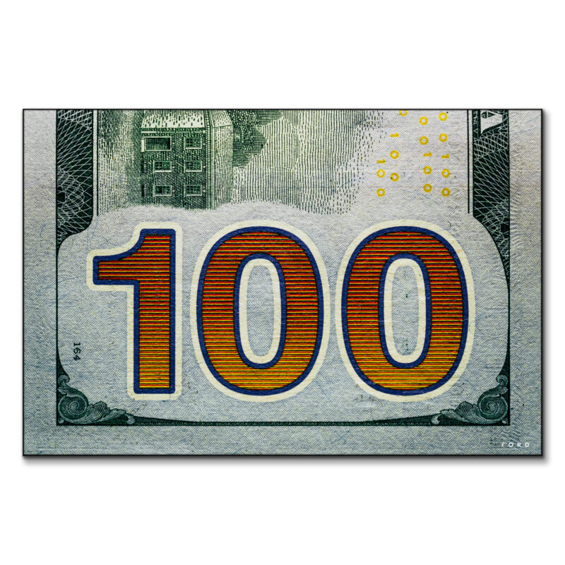 Keep It 100 Green Wall Art by Nick Ford