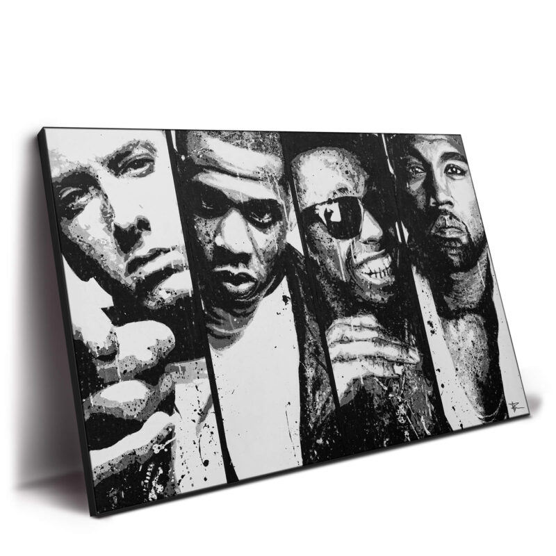Iconic Rappers Black and White Wall Decor by P Muir Art