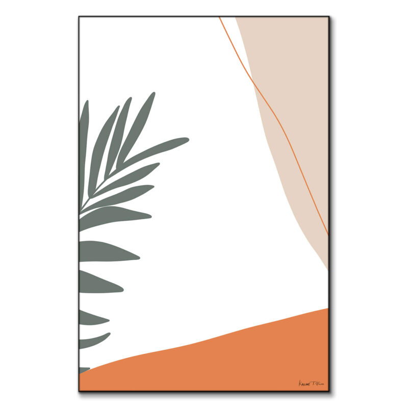 Tropical No. 1 Orange Wall Art by Karine Tonial Grimm