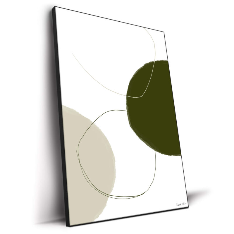 Minimal Circles No. 1 Green Wall Decor by Karine Tonial Grimm