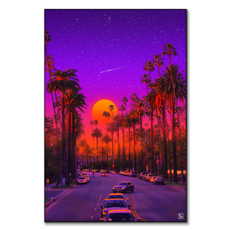 Tropics in Hollywood Vibrant Wall Art by Yagedan