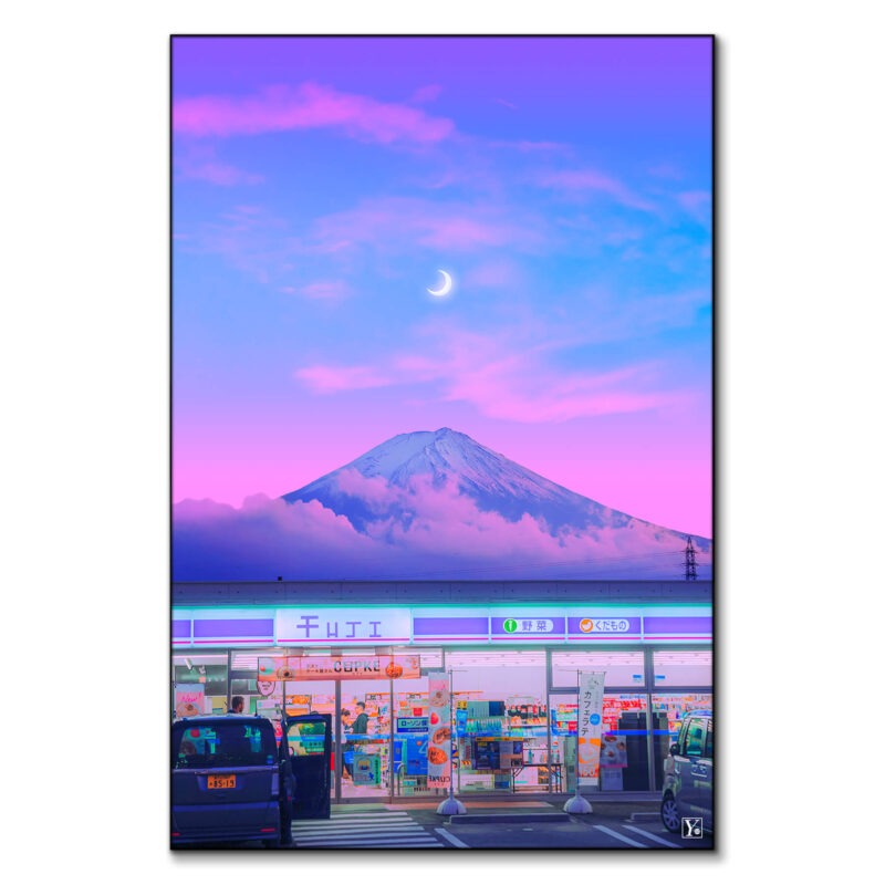 Fuji III Vibrant Wall Art by Yagedan